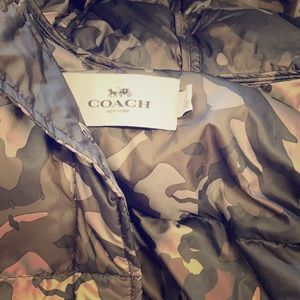 Coach puffy snow jacket